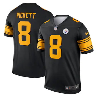 mens nike kenny pickett black pittsburgh steelers legend pl